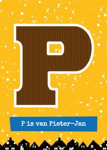 Sinterklaaskaart choco P