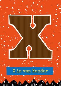 Sinterklaaskaart choco X