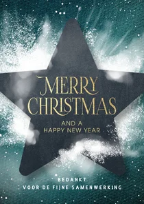 Sjieke kerstkaarten zakelijke ster