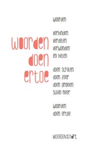 Sorry gedicht 'woorden doen ertoe'
