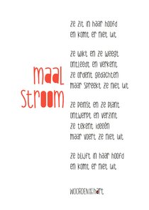 Sterkte gedicht maalstroom