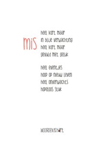 Sterkte gedicht vroege miskraam