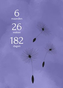 Sterkte kaart 182 dagen van gemis
