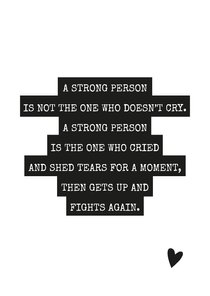 Sterkte kaart 'A strong person...'