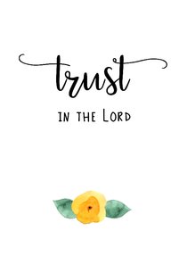 Sterkte kaart "Trust in the Lord"