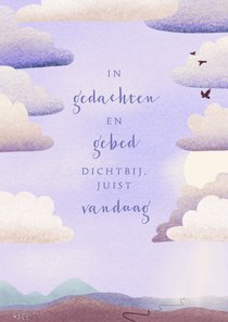 Sterkte of condoleance bij een jaar geleden