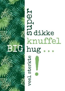 Sterkte Typografisch met botanische print