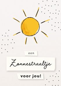 Sterktekaart - Een zonnestraaltje