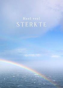 Sterktekaart met regenboog