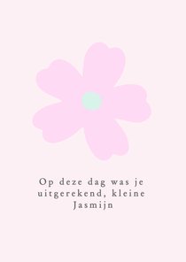 Sterktekaartje uitgerekende datum stilgeboren meisje