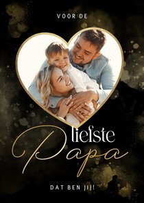 Stijlvol Vaderdag fotokaartje voor de liefste papa