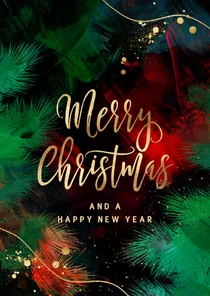 Stijlvolle zakelijke kerstkaart bedrijf