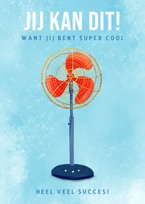 Succeskaart met ventilator