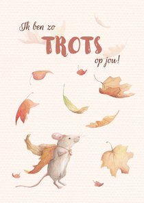 Trots op jou, muis met cape