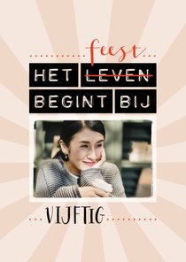 Uitnodiging Het feest begint bij 50