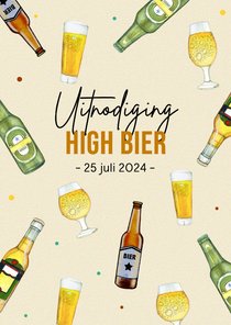 Uitnodiging high bier man