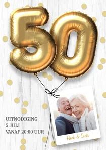 Uitnodiging jubileumhuwelijk 50 jaar