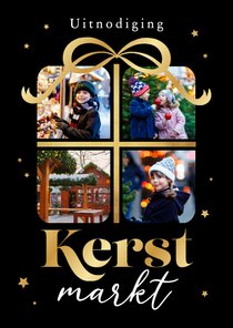 Uitnodiging kerstmarkt in kadootje