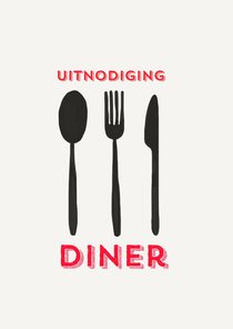 Uitnodiging Spoon Fork Knive