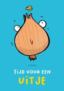 Uitnodiging tijd voor een uitje vrolijk 