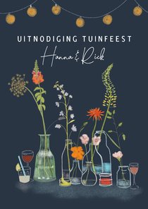 Uitnodiging tuinfeest Flowers & Drinks