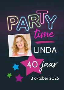 Uitnodiging verjaardag eighties