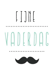 Vaderdag Poster Hip Snor