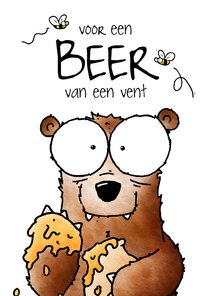 Vaderdagkaart beer - Voor een beer van een vent!