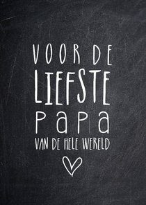 Vaderdagkaart liefste papa van de hele wereld