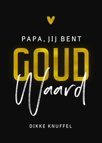 Vaderdagkaart papa goud waard stijlvol typografisch