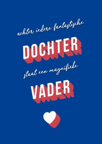 Vaderdagkaart retro grappig magnifieke vader