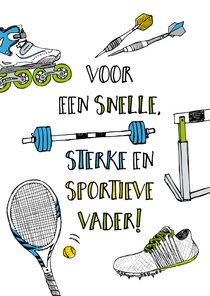 Vaderdagkaart sportief en snel 