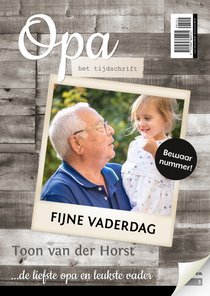 Vaderdagkaart tijdschrift met houtlook achtergrond