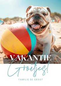 Vakantie fotokaart vakantiegroetjes