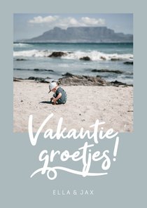 Vakantiegroetjes aanpasbare kleur stijlvol