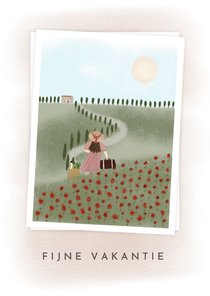 Vakantiekaart ansichtkaart landschap