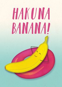 Vakantiekaart Hakuna Banana!