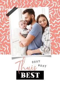 Vakantiekaart oost west thuis best foto kleur