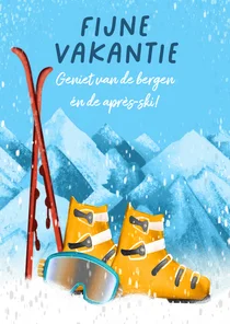 Vakantiekaart wintersport