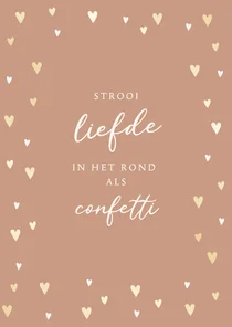 Valentijnskaart confetti