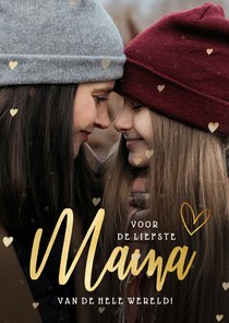 Valentijnskaart fotokaart voor de liefste mama / moeder!