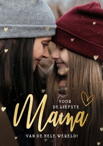 Valentijnskaart fotokaart voor de liefste mama / moeder!