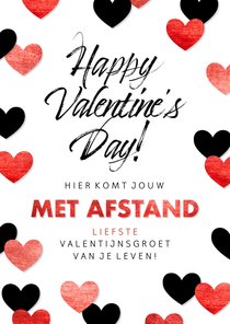 Valentijnskaart 'Met afstand' Corona