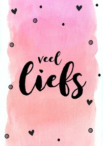 Veel liefs roze 