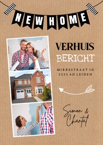 Verhuiskaart fotocollage slinger kraftlook