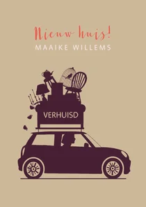 Verhuiskaart silhouet auto kraftlook