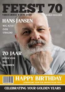 Verjaardag Feest 70 jaar tijdschrift