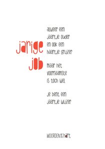 Verjaardag gedicht Jarige Job