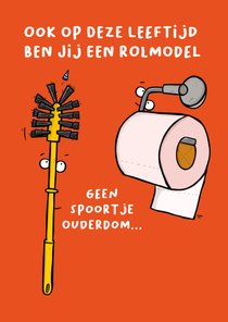 Verjaardagskaart geen spoortje ouderdom...