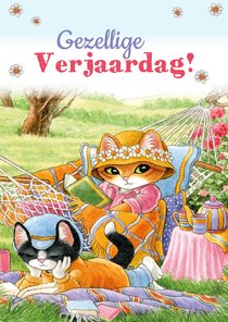 Verjaardagskaart Molly in de hangmat